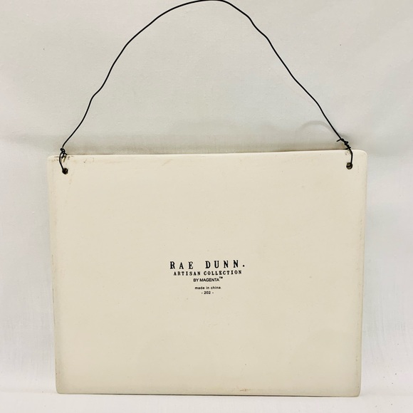 Rae Dunn Welcome Y’all Ceramic Wall Sign Decor - Picture 2 of 6